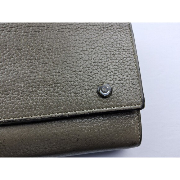 Celine Pebbled Leather Snap Full Size Long Wallet - Picture 2 of 16